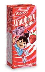 KDD MILK  STRAWBERRY 180ML X 6 X 3 PACK