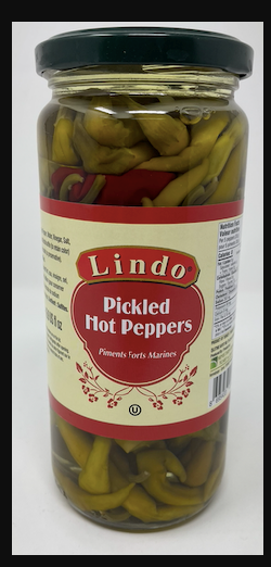 LINDO HOT PEPPER IN BRINE 12 X 500ML