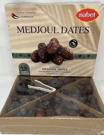 NABET NATURAL MEDJOUL DATES JUMBO 2KG X 4