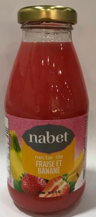 NABET NECTAR STRAWBERRY BANANA 300 ML X 24