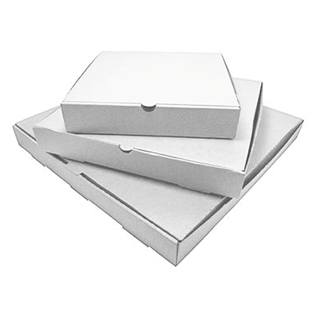 PKG WHITE PIZZA BOX 14X14" X50