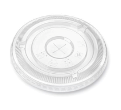 PKG PET FLAT LIDS 12OZ X1000