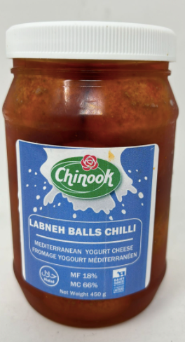 CHINOOK LABNEH BALL CHILI 450G X 24