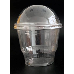PKG DOME LIDS FOR 6 8 12OZ ICE CREAM CUPS X1000