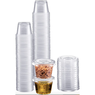 PKG CLEAR PORTION CUP 1.5OZ X2500