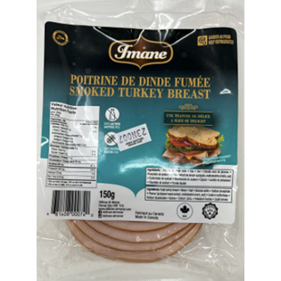 IMANE SMOKED TURKEY BREAST SLICED 150G X 12