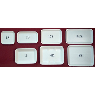 PKG-CH WHITE FOAM TRAY 10S X 500