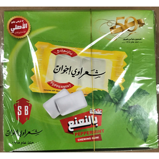 SHARAWI PEPPERMINT GUM 24X100PIECE