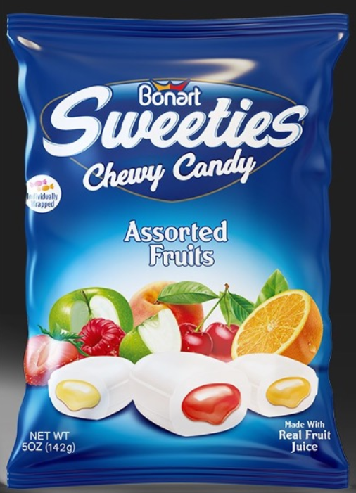 BONART 1543 SWEETIES DAMLA ASSORTED BAG 142G X 24