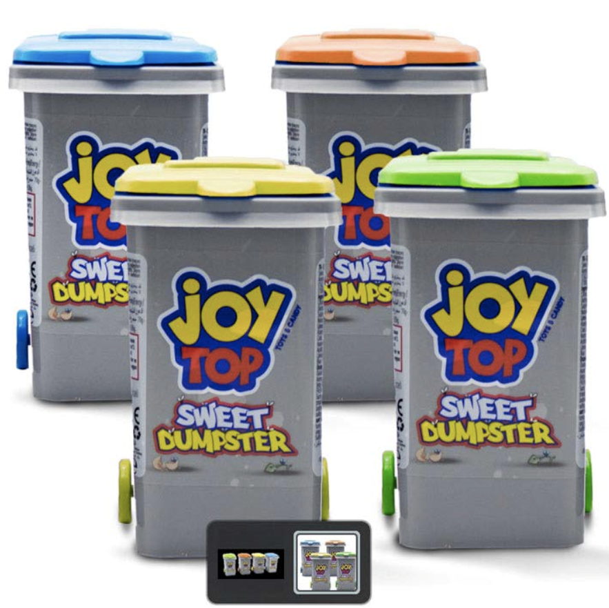 BONART 9201 JOYTOP SWEET DUMPSTER LOLLIPOP WITH SURPRISE TOY 11G X12X 4