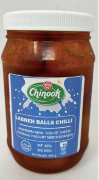 CHINOOK LABNEH BALL CHILI 450G X 12