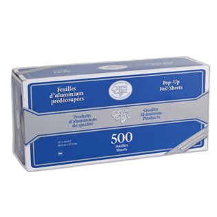 PKG ALUMINUM FOIL POP-UP SHEETS 12" X 10.75" X 500 X 6