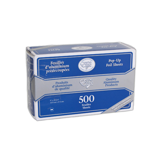 PKG ALUMINUM FOIL POP-UP SHEETS 9" X 10.75" X 500 X 6