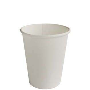 PKG SINGLE WALL WHITE PAPER CUPS 8OZ 20x50/CASE