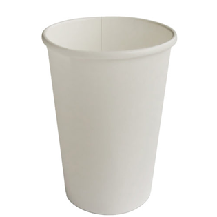 PKG SINGLE WALL WHITE PAPER CUPS 12OZ 20x50/CASE