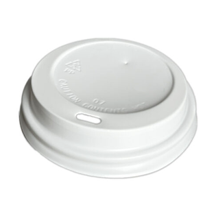 PKG WHITE PP LIDS FOR 8OZ PAPER CUPS 20x50/CASE