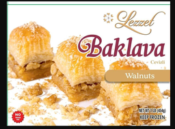 [000368] LEZZET WALNUT BAKLAVA 1LB X 12  (CEVIZLI)