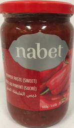 [000411] NABET CRUSHED PEPPERS PASTE NO SEEDS SWEET 650ML X 12