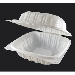 [000737] PKG MFPP CLAMSHELL MICROWAVE CONTAINER 6X6X3 X250