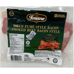 [000800] IMANE BEEF  BACON SLICED 150G X 12