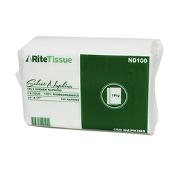 [000846] PKG-CH RITETISSUE DINNER NAPKIN 1PLY 20 X 3000