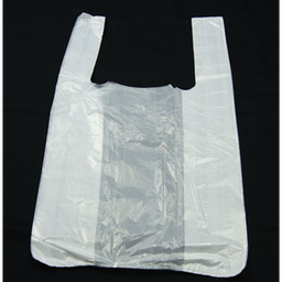 [000860] PKG T-SHIRT BAGS S4 WHITE 17X20 13LBS