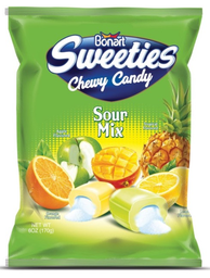 [001038] BONART 8510 SWEETIES CHEWY CANDY SOUR MIX FILLED 170G X 20