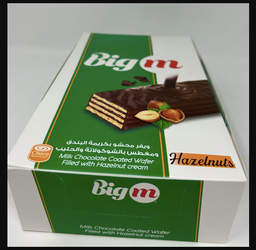 [000070] BIG M COATED WAFER HAZELNUT 33G X 6 X 24